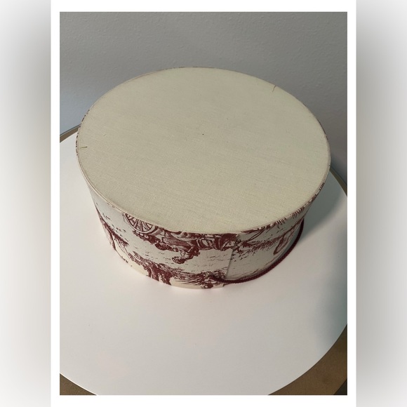 Vintage Martha Barclay Handsewn Reproduction Nesting Bandboxes set 3; S,M,L Pink - Picture 10 of 17